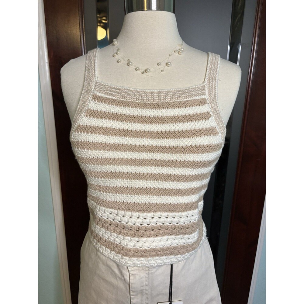 New Designer HOUSE Of HARLOW BEAUTIFUL Crochet Tank Top Retail $116 #119